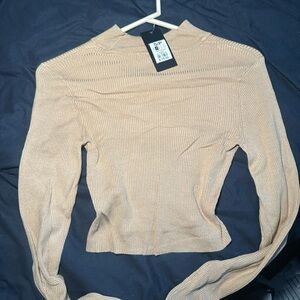 Beige Long Sleeve Knit Top (3 for 15)